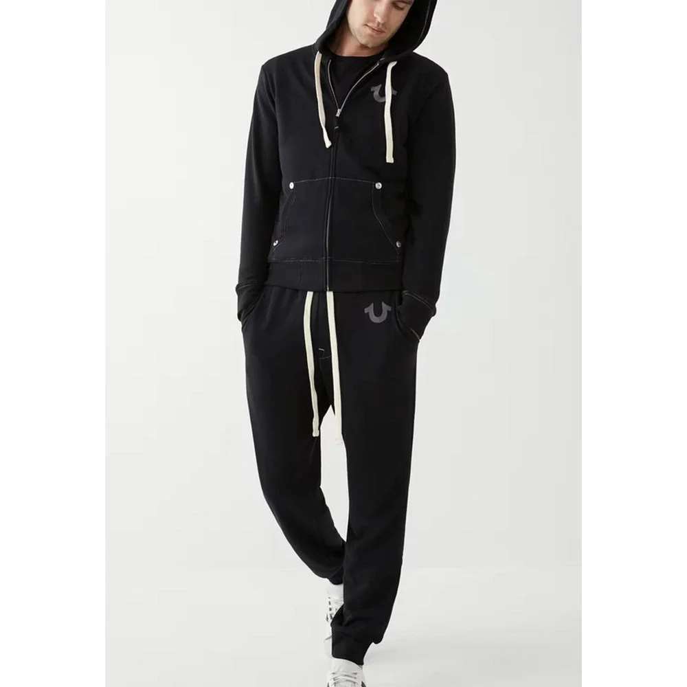 True Religion Men Classic Logo Jogger Black Size L